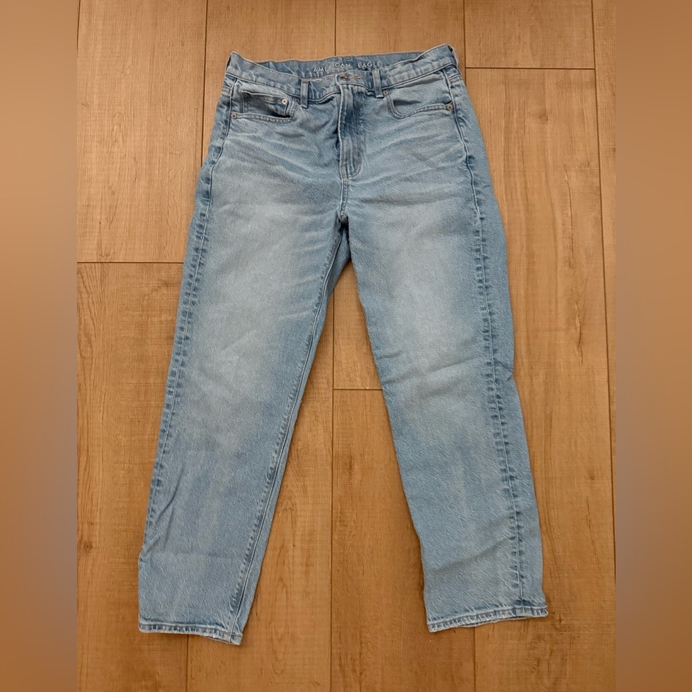 American eagle super high rise ankle straight jeans